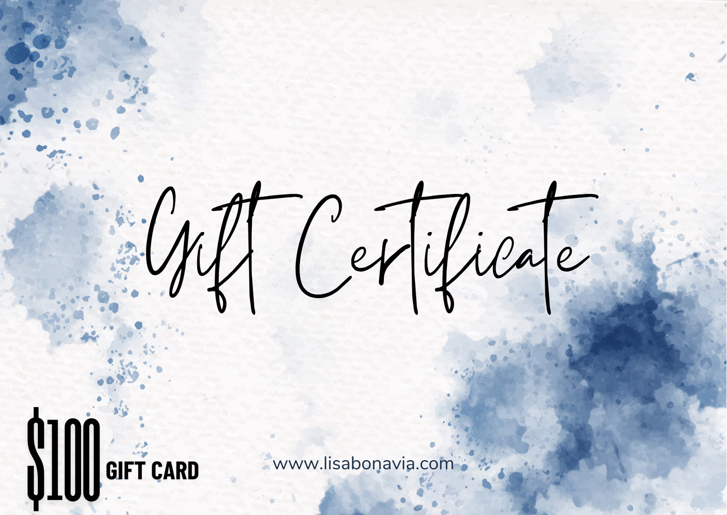 Lisa Bonavia Gift Certificate