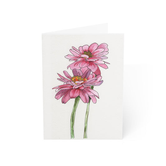 Daisy Watercolor Blank Card Set, Luxury Greeting Card Pack, Get well Soon, Thank You or Just Because Card, Flower Art Greeting Card.