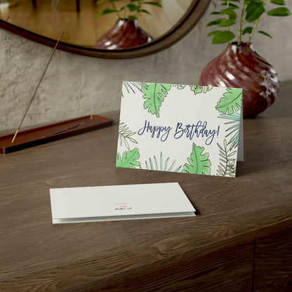 Tropical Palms Birthday Greeting Cards