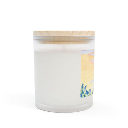 Candle, Texas Prairie Windmill and Bluebonnets Cactus Design, Home Fragrance, Decor, Gift, Hand-poured Soy Wax Candle