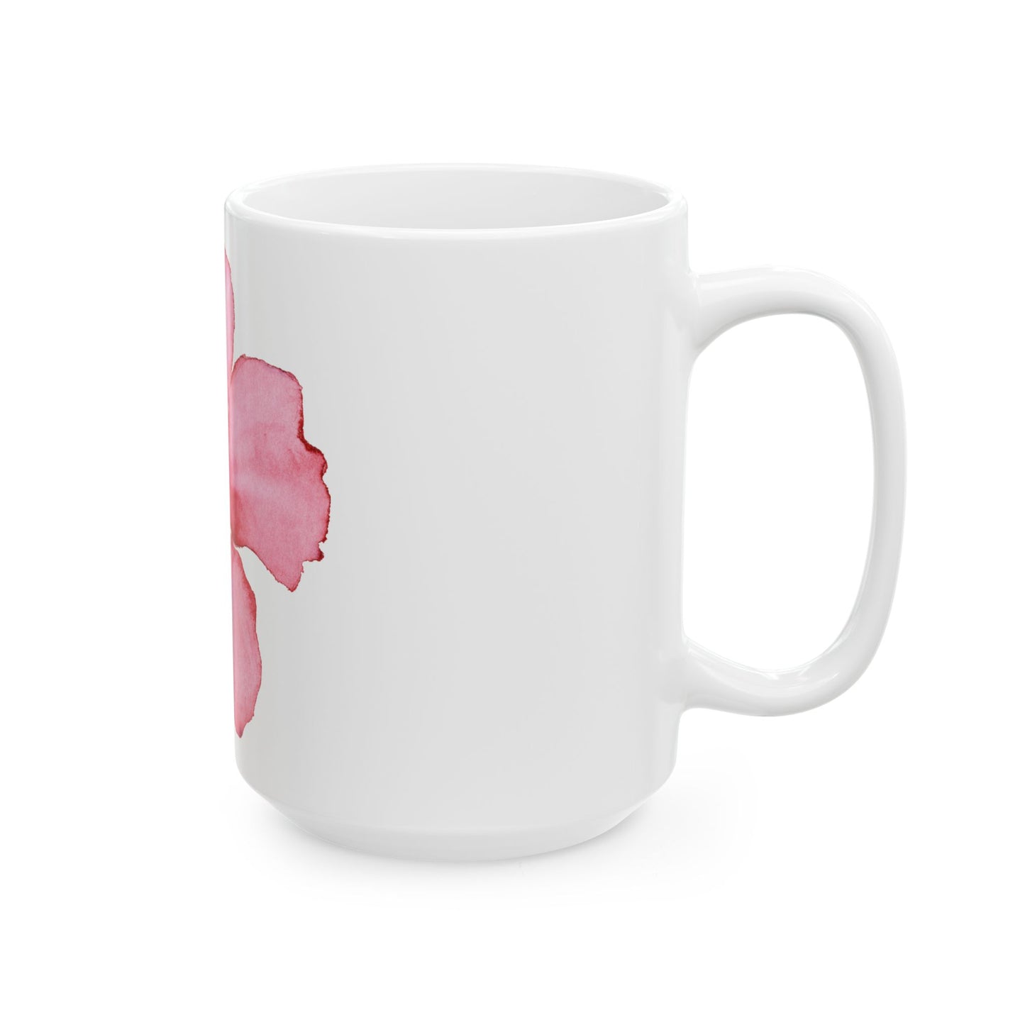 Hibiscus Floral Ceramic Mug - Aloha Coffee Cup, Gift for Friends, Summer Drinkware, Tea Lover's Mug, Tropical Kitchen Decor