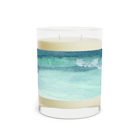 Aqua Serenity Scented Candle, Relaxing Aromatherapy Candle for Home Decor, Spa Gift, Eco-Friendly Home Fragrance, Calming Atmosphere