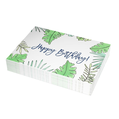Tropical Palms Birthday Greeting Cards