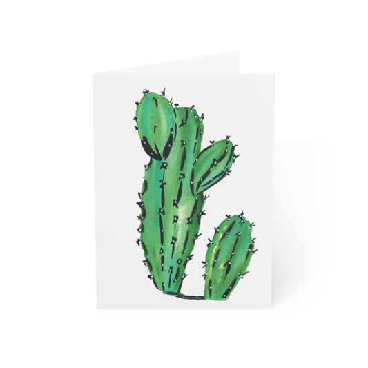 Succulent Watercolor Painting Card, Cactus, Greeting Card Set, Get Well, Just Because or BIrthday fun, Original Art Thoughtful Card.