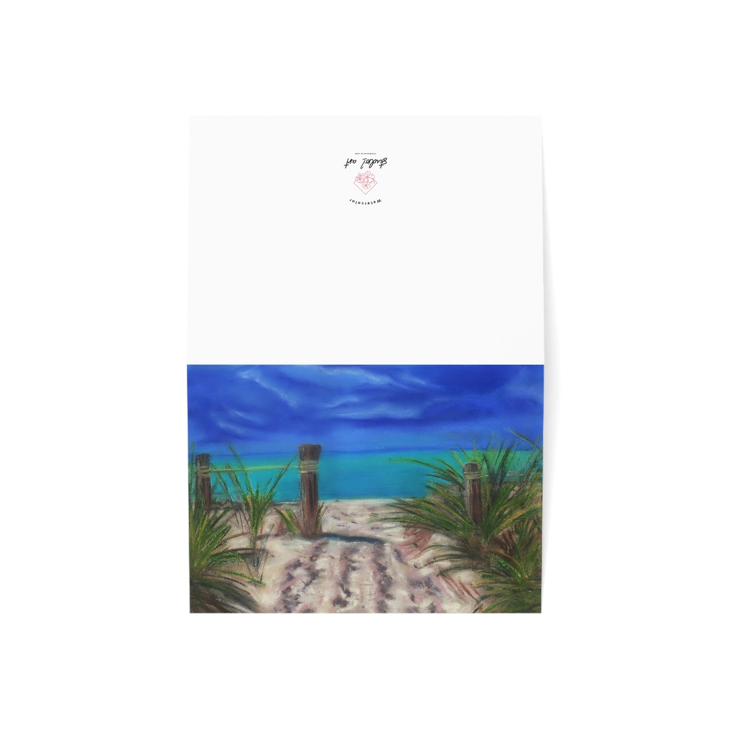 Peaceful Shoreline Pastel Art Greeting Card Pack, Coastal Art Cards, Luxury Stationery, Get Well, Thank You, Or Birthday Card Set.
