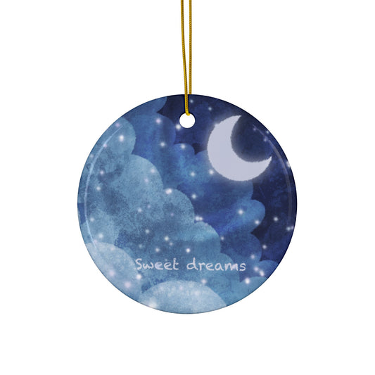Ceramic Ornaments, 2-Side Print, (1pc, 3pcs, 5pcs, 10pcs)