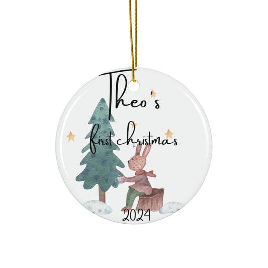 Elegant Ceramic Ornaments, Holiday Decor, Gift for Her, Home Accent, Christmas Tree Decoration, Eco-Friendly Keepsake