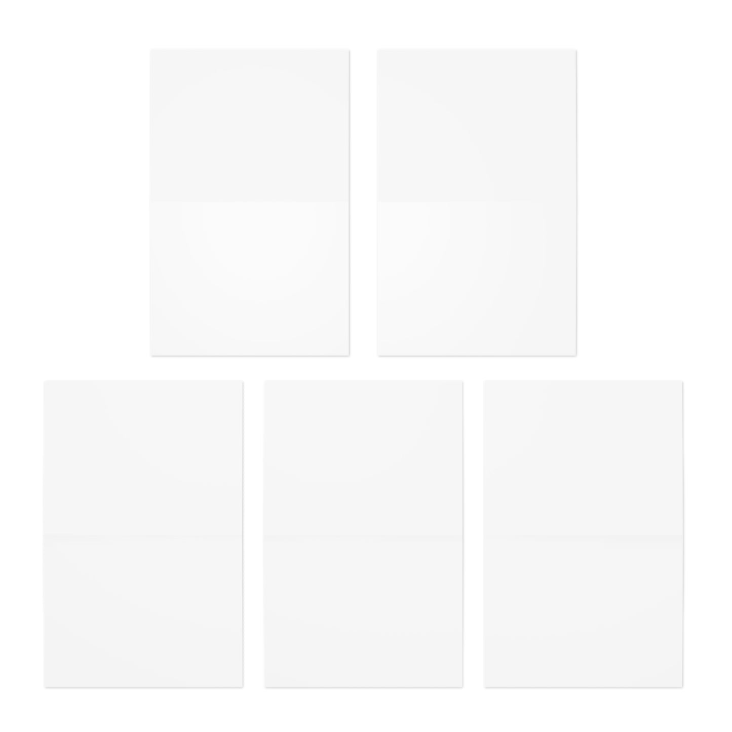 Greeting Cards, Southwest Watercolor Design, 5-Pack, All Occasion Stationery Set, Handmade Blank Note Cards, Big Rocks and Skies Artwork