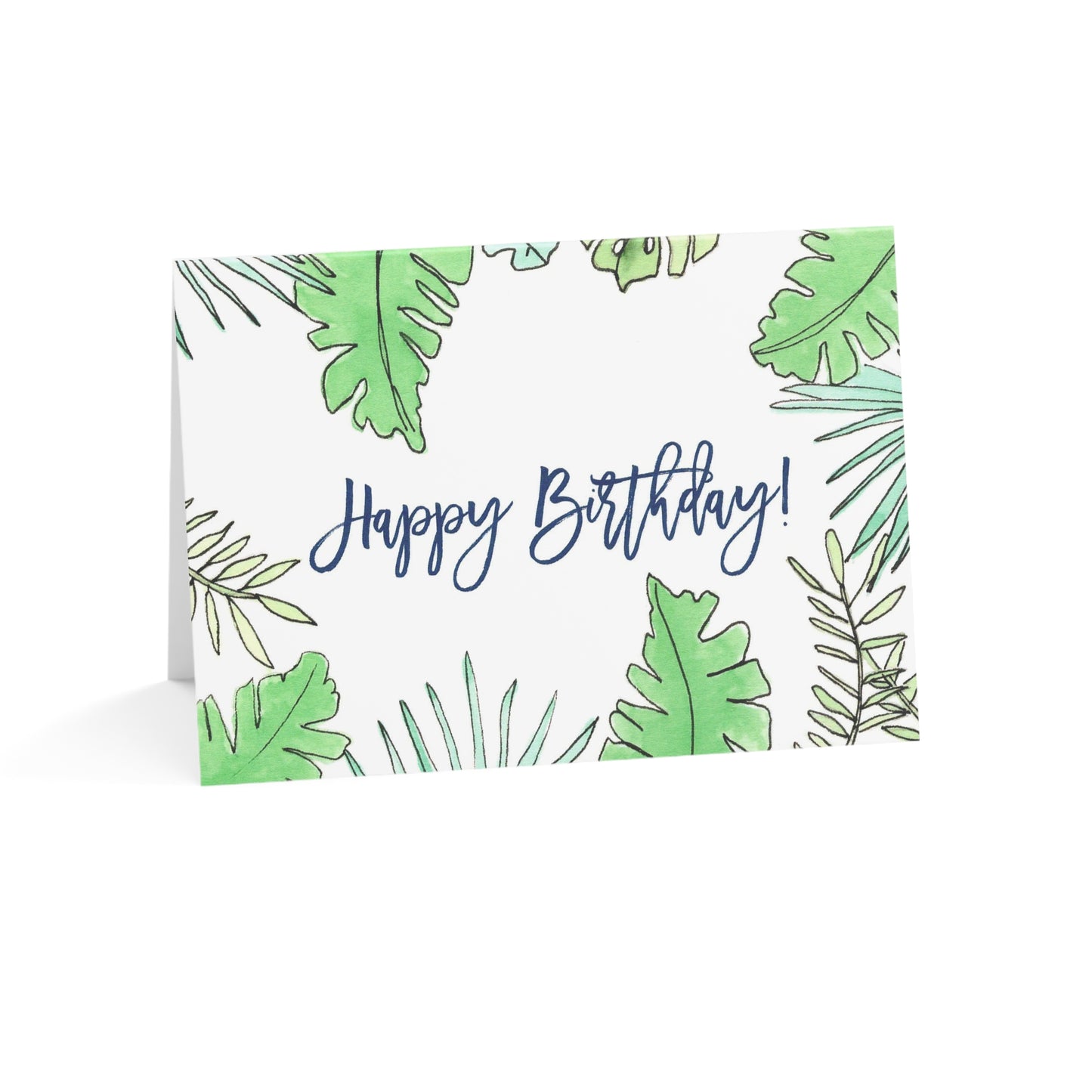 Tropical Palms Birthday Greeting Cards